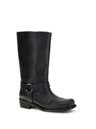 Golden Goose Leather Biker Boots - Black