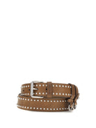 Miu Miu Studded suede Belt - Rovere