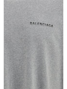 Balenciaga Cotton logo T-shirt - Heather Grey