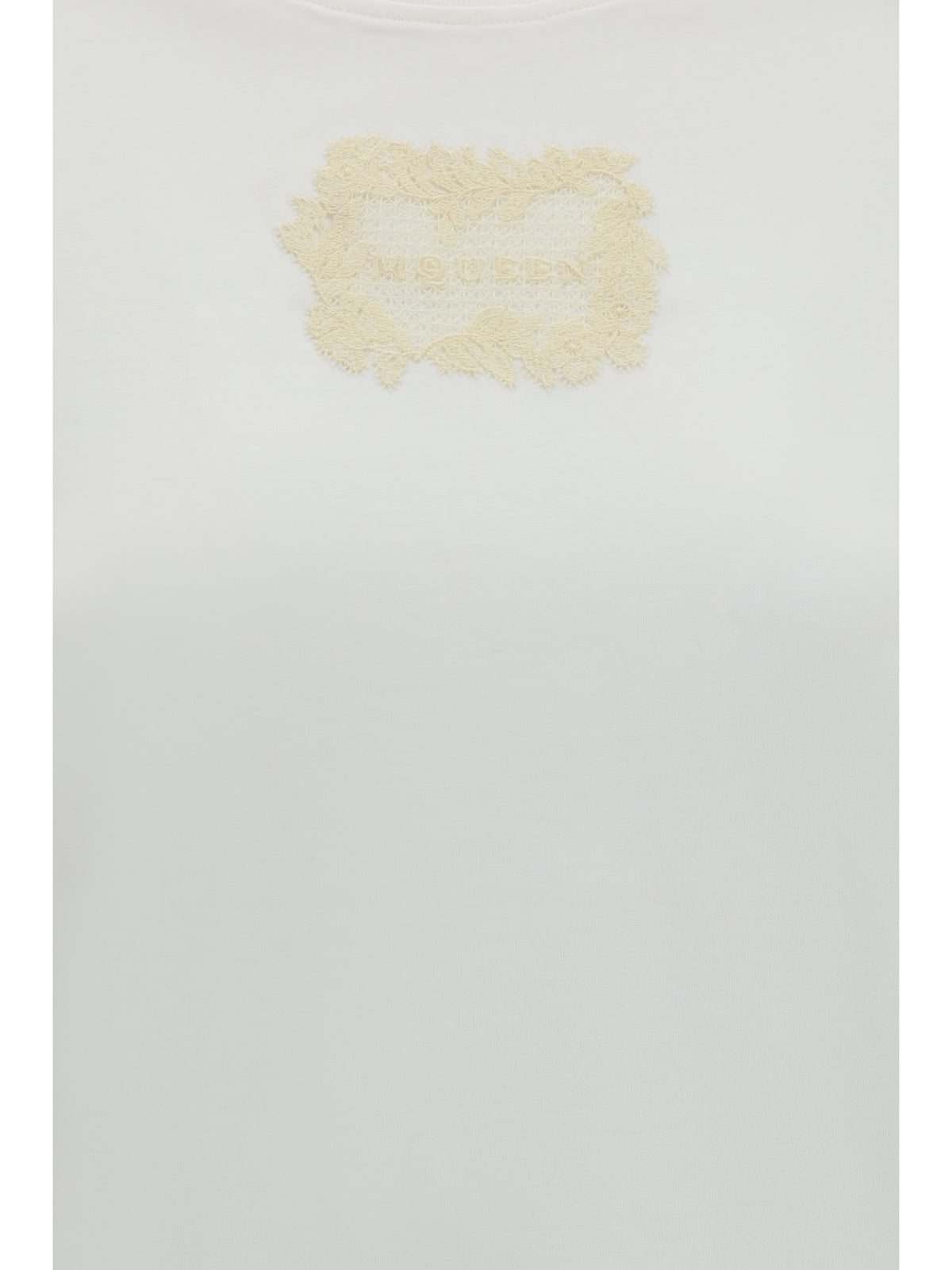 Alexander McQueen Embroidered logo T-shirt - White