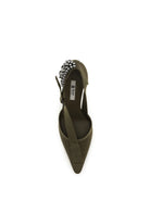 Prada Canvas Pumps with crystals - Military