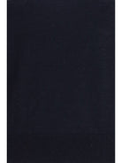Max Mara Studio Silk and wool T-shirt - Blue/Leather