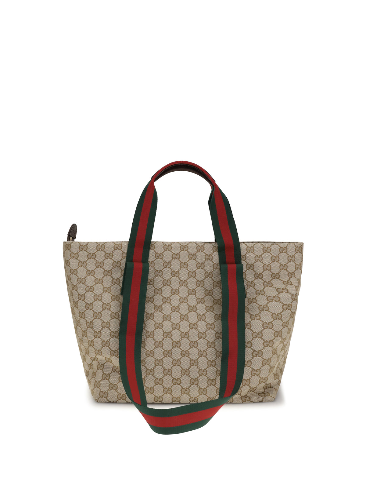 Gucci Small GG motif Tote Bag - Vint.Sand/Dk.Bro/Vrv