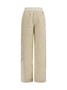 Moncler Teddy-effect fleece Sweatpants - Open White