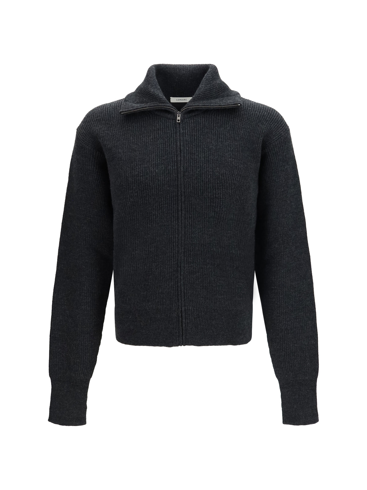 Lemaire Wool zip Cardigan - Ash Melange