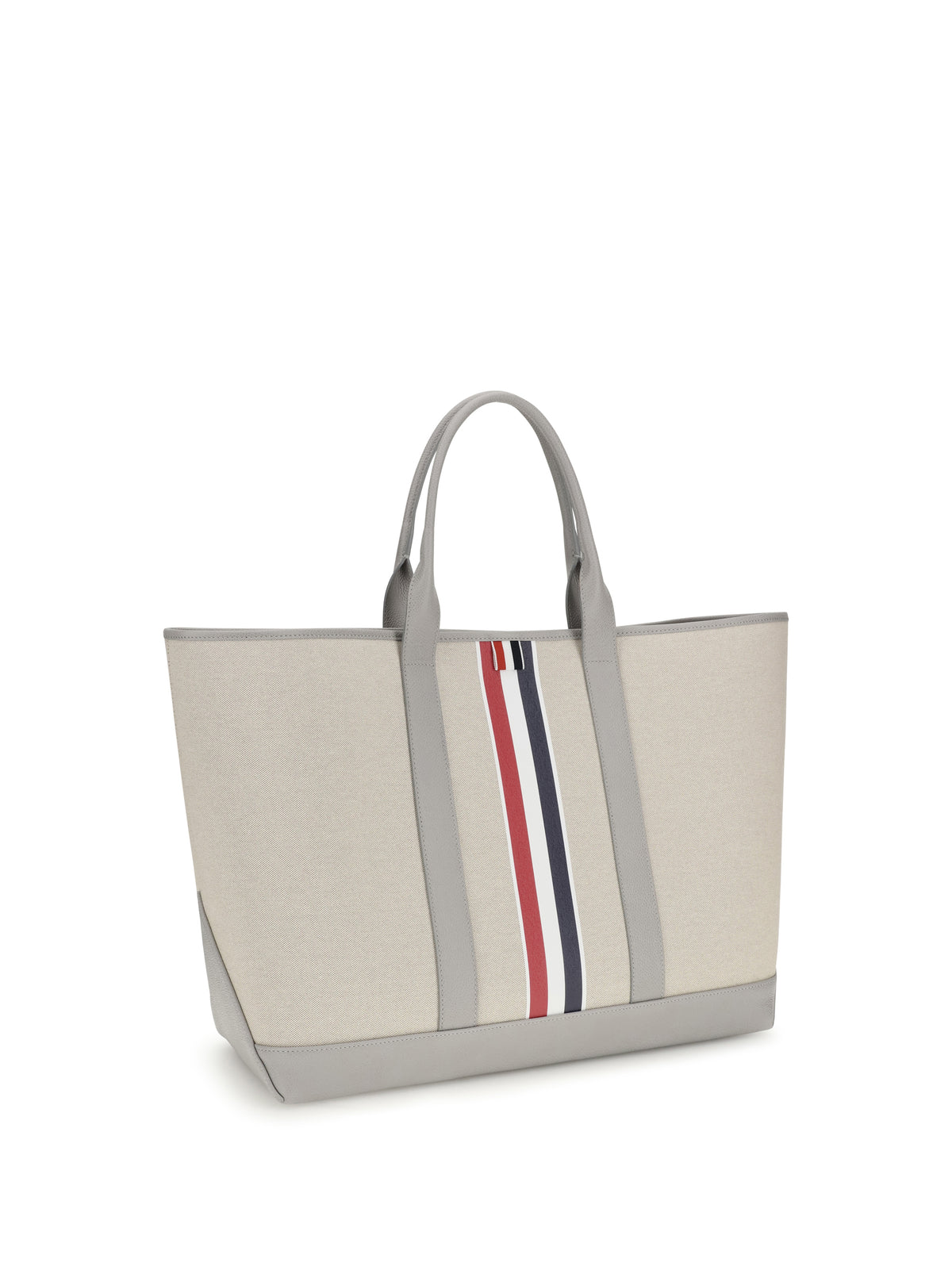Thom Browne Canvas Tote Bag - Lt Grey