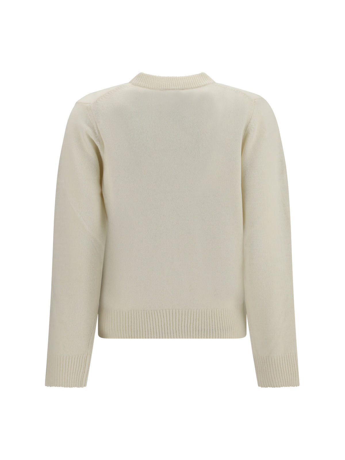 Ganni Mushroom Teddy wool-blend Sweater - Egret