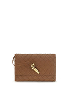 Bottega Veneta Andiamo Clutch Bag - Tannin-Muse Brass