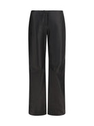 Toteme Easy leather Trousers - Black