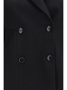 Alaïa Lightweight wool double-breasted Jacket - Noir