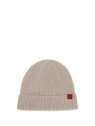 Kiton Wool Beanie Hat - Beige