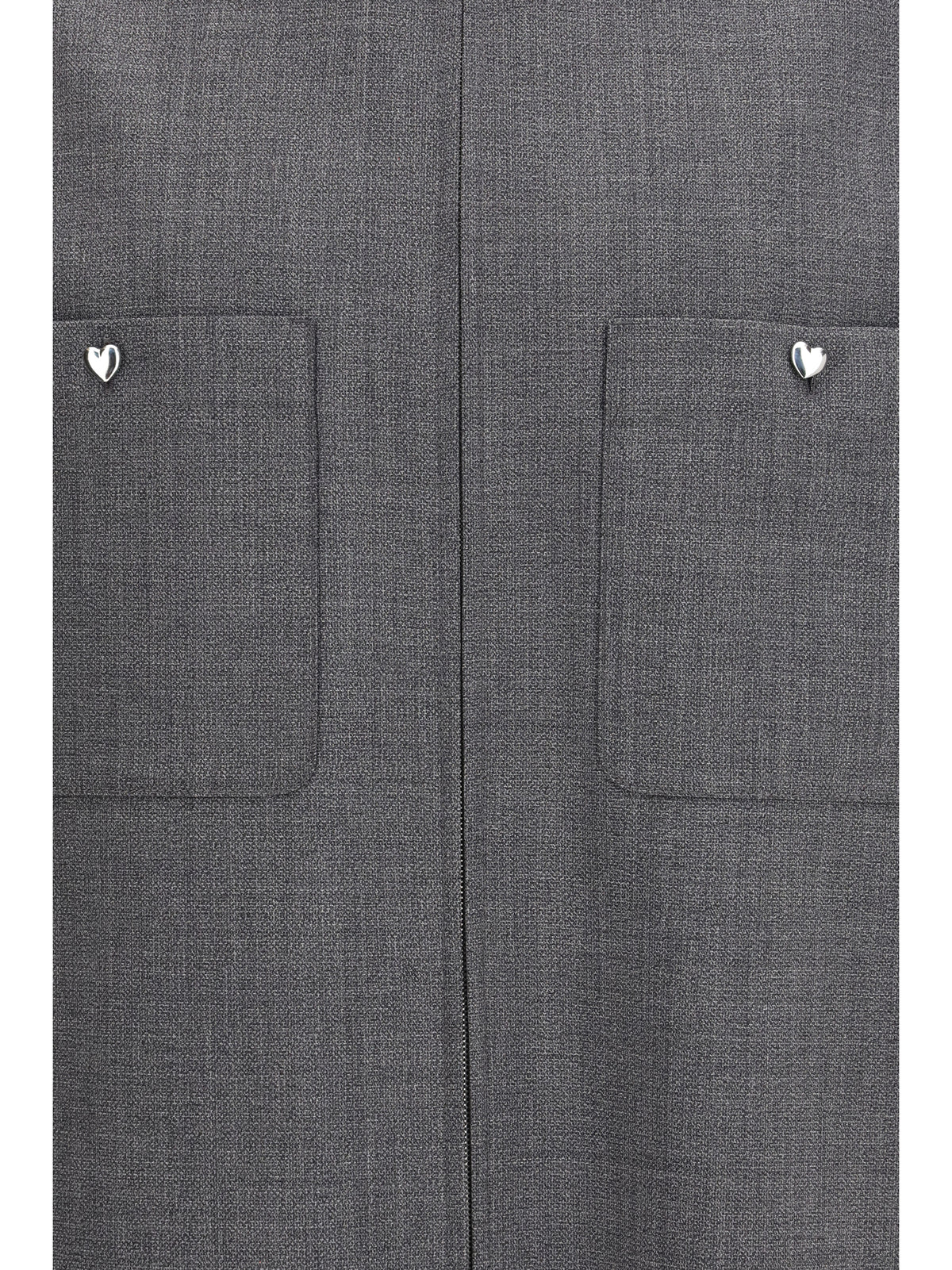 Valentino Mouliné wool shirt Jacket - Black/Grey