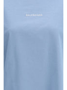 Balenciaga Back T-shirt - Light Blue/White