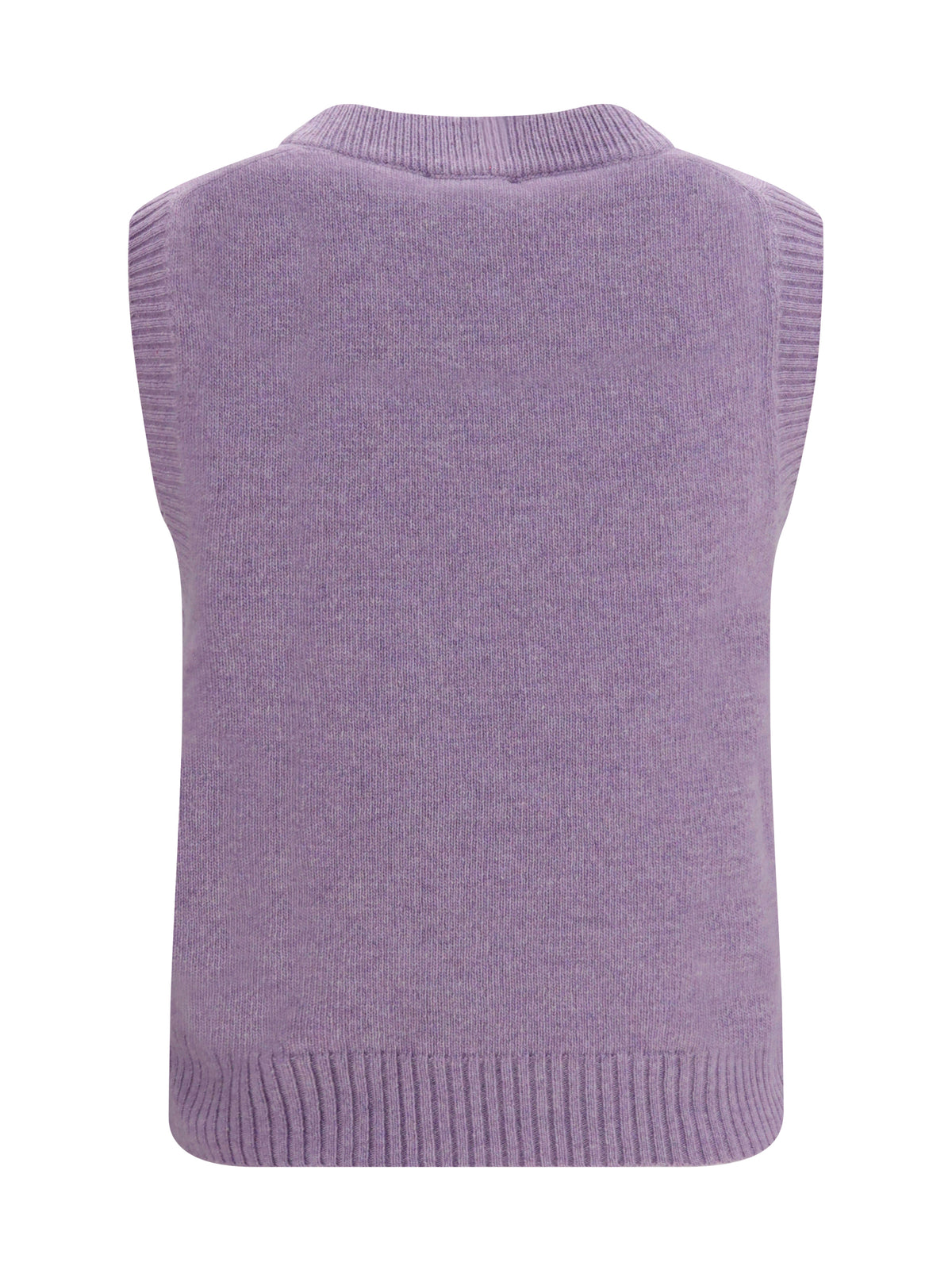 Ganni Teddy alpaca and wool-blend Vest - Thistle
