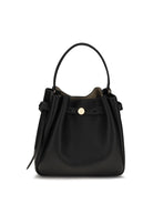Tory Burch Romy Hammered leather Bucket Bag - Black