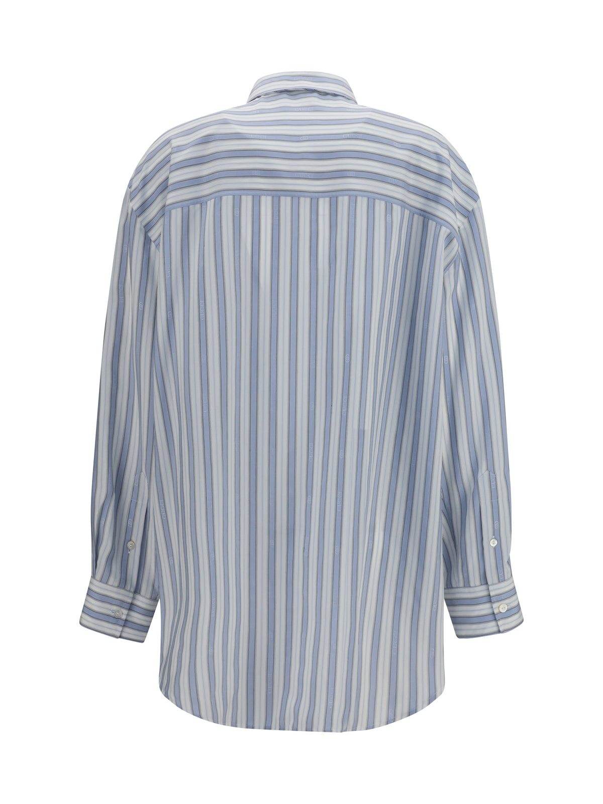 Gucci Baiadera silk jacquard Shirt - Azure/White/Mc