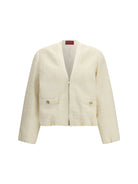 Gucci Tweed Jacket - Beige/White