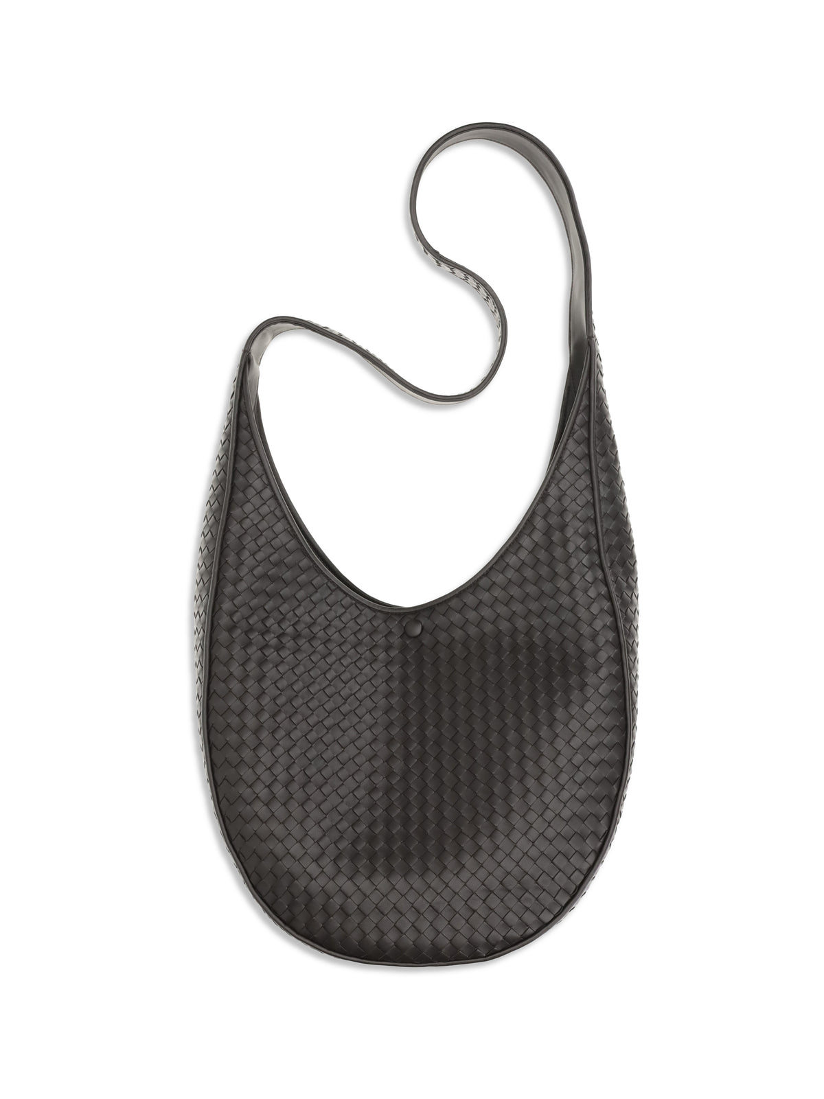 Bottega Veneta Ovetto Shoulder Bag - Espresso-Brass V