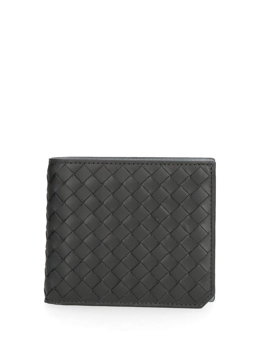 Bottega Veneta Small Woven Wallet - Black