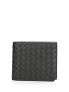 Bottega Veneta Small Woven Wallet - Black