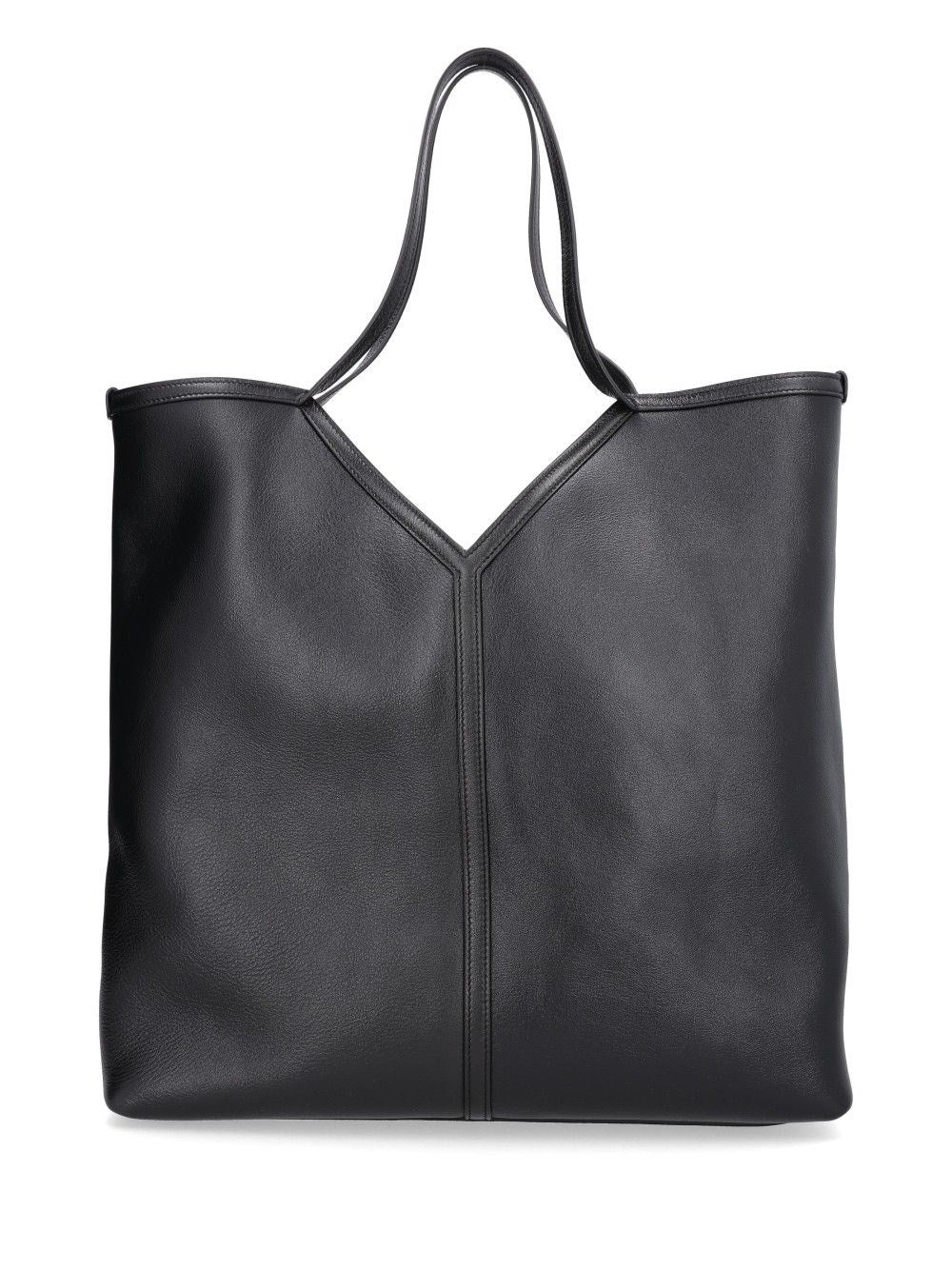 Saint Laurent Large Tote Bag "Bv Y" - Black