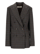 Dries Van Noten "Barrysta" Double-Breasted Blazer - Brown