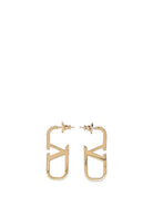 Valentino Garavani Vlogo Signature Earrings In Metal - Gold
