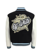 Off-White Varsity Star Logo Jacket - Black