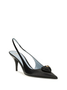 Valentino Garavani Coeur Royal Slingback leather Pumps - Black