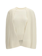Toteme Cashmere poncho Sweater - Ecru