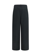 Giorgio Armani High-waisted wide-leg tailored Pants - Swamp