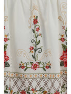 Farm Rio Floral embroidered Top - Off White