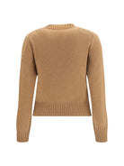 Ami Paris Ami De Coeur Sweater - Camel