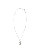 Vivienne Westwood Octavie Pendant Necklace - Platinum / White, Clear Cz