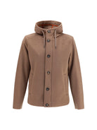 Herno Hooded button-front Jacket - Tortora Dark