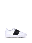 Valentino Garavani Open Rockstud Sneakers - White/Black/White