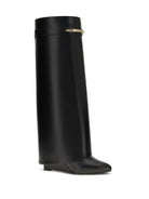 Givenchy Leather Shark Boots - Black