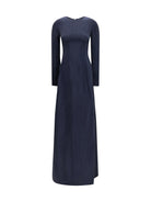 Maison Margiela Long Dress - Blue Navy