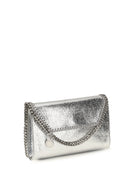 Stella McCartney Falabella metallic fabric Shoulder Bag - Silver