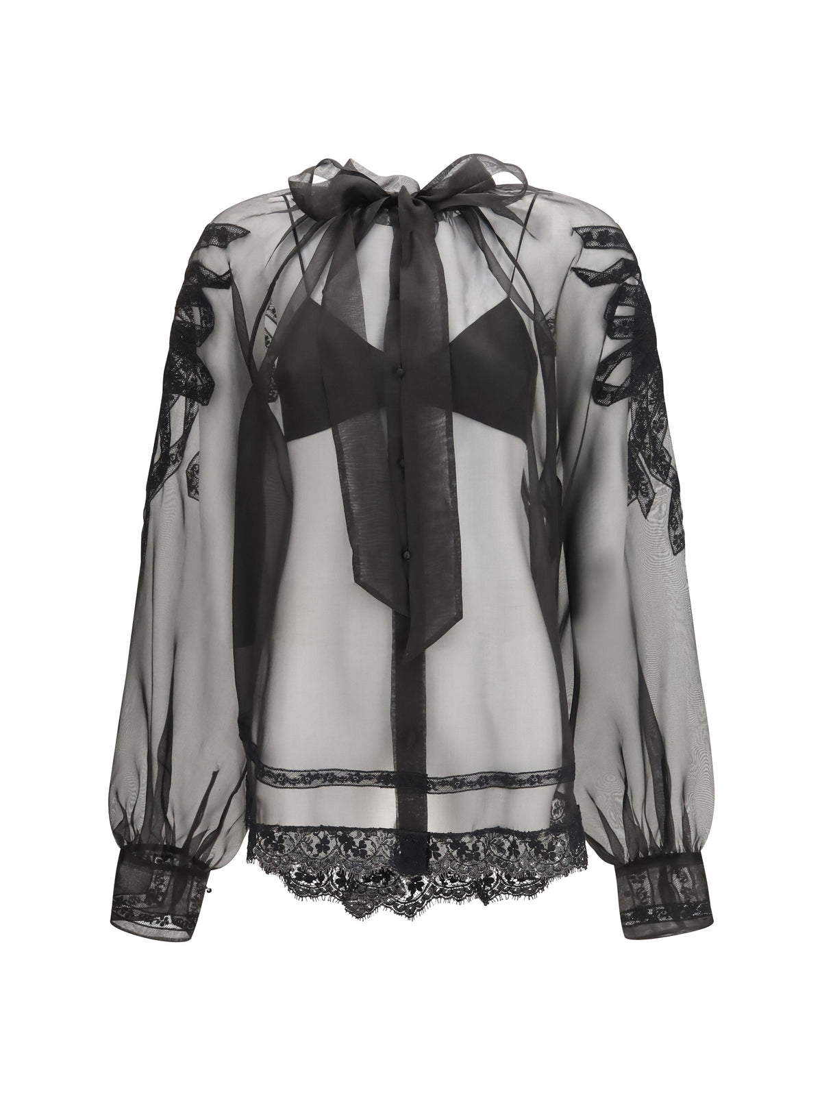 Ermanno Scervino Lace Shirt - Black