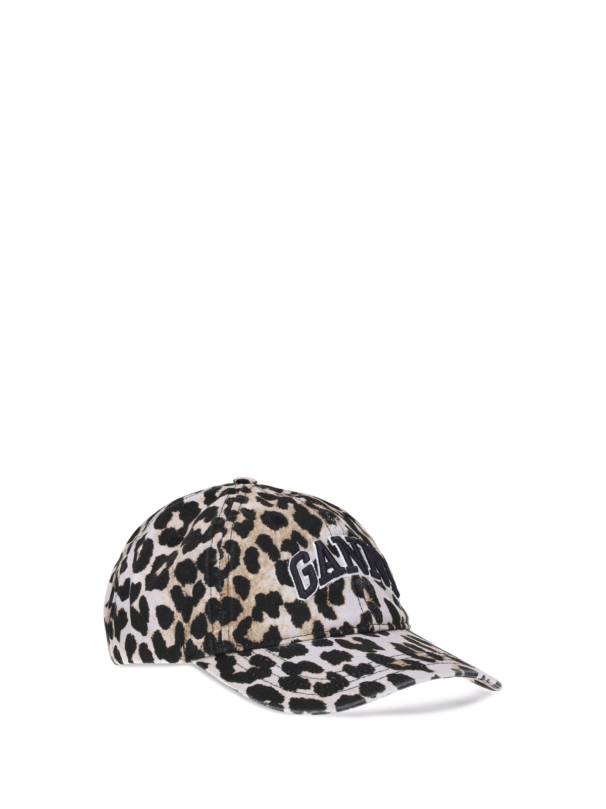 Ganni Leopard Baseball Hat