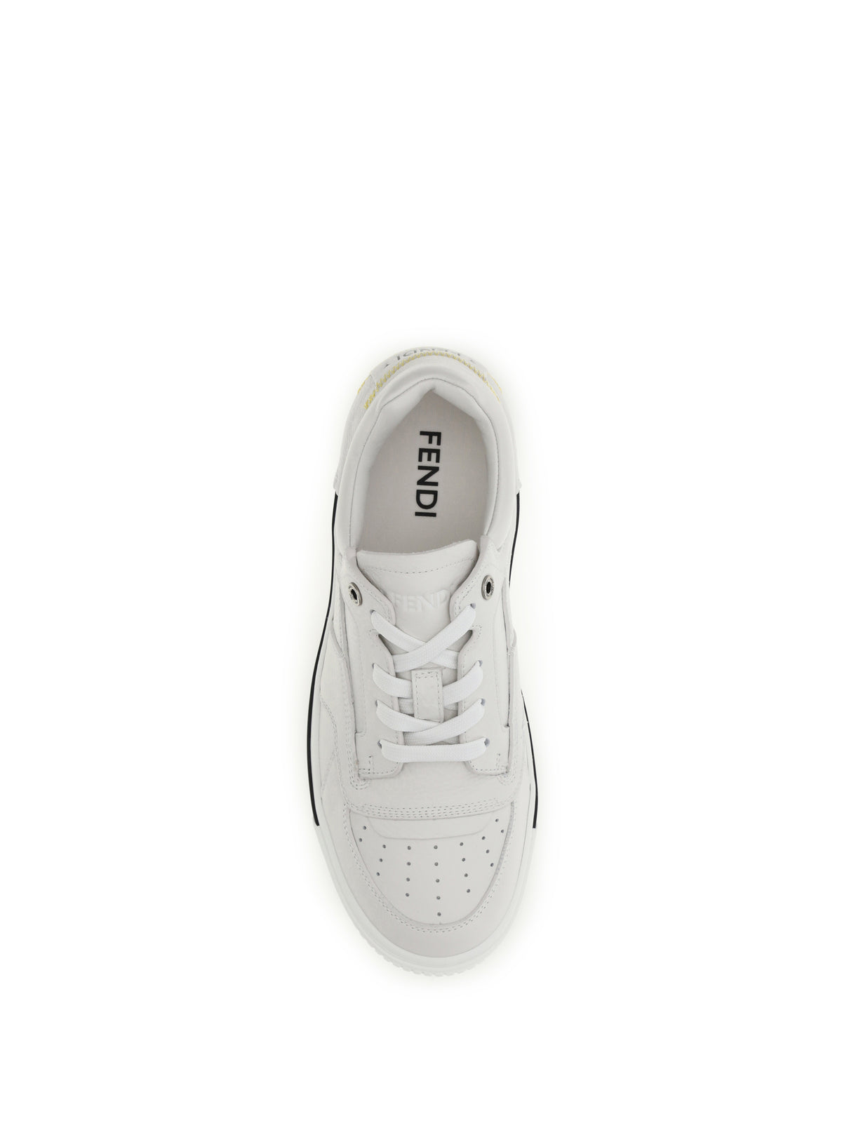 Fendi Fender Sneakers - Uwhite+Artique White