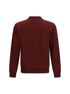 Valentino Wool Polo with VLogo embroidery - Burgundy