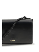Jil Sander Tangle Wallet with shoulder strap - Black