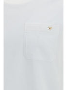 Valentino Cotton T-shirt with VGold - White