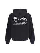 Off-White Script Skate Hoodie - Black-White