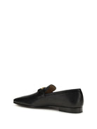 Valentino Garavani Goat Vlogo Loafers - Black