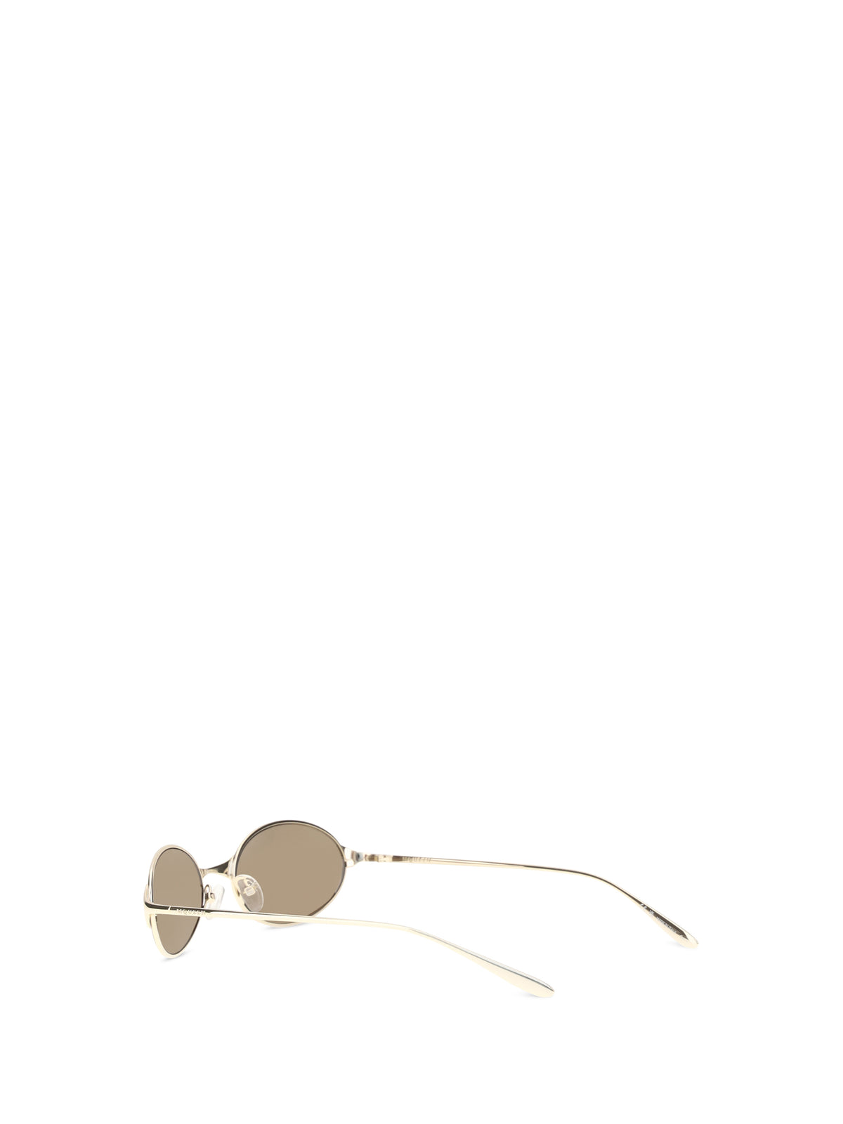 Alexander McQueen Neo oval Sunglasses - Gold/Gold/Brown