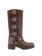 Miu Miu Leather Boots - Bruciato