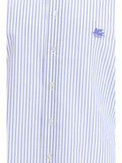 Etro Striped cotton Shirt with an embroidered Pegaso logo on the chest - S8460